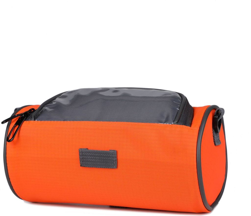 INF Wasserdichte Fahrradlenkertasche mit Touchscreen-Handyhalterung Orange