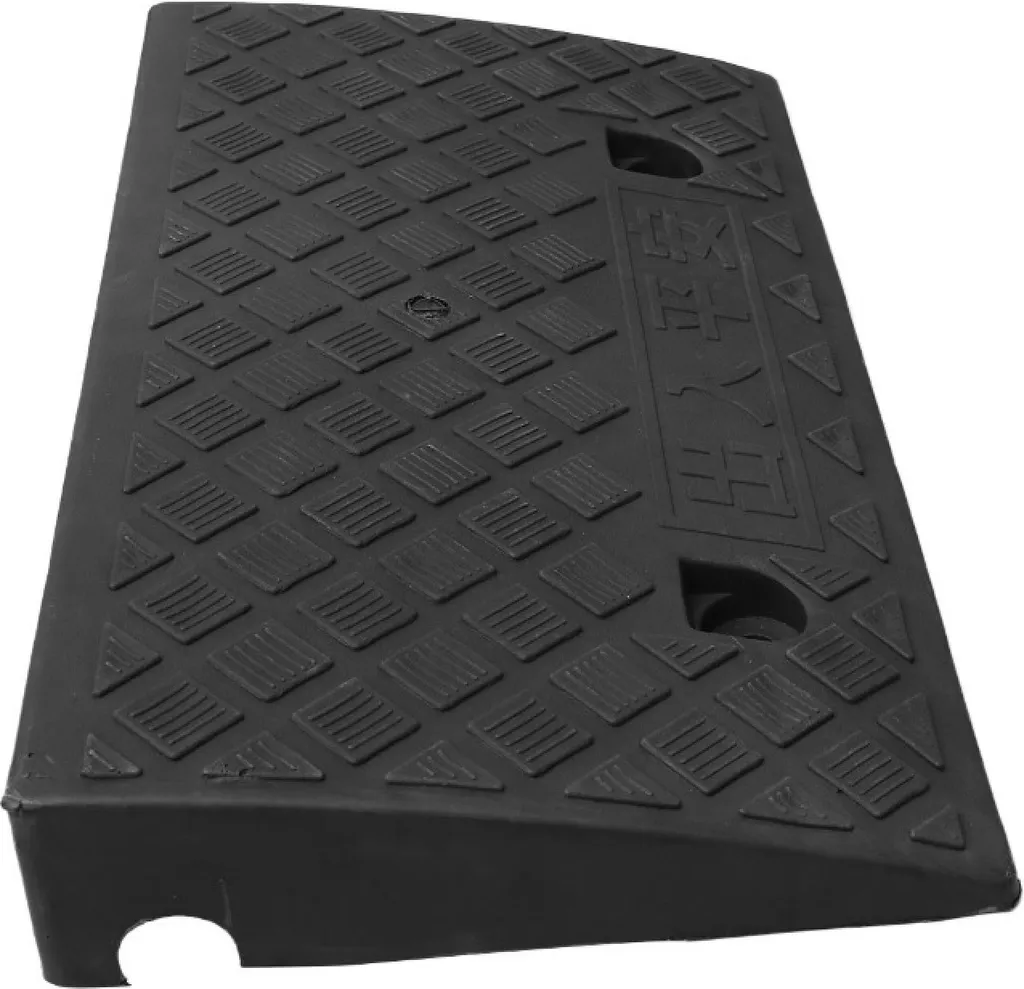 set di 2 - Rampa carrabile 50x27x7 cm | rampa per marciapiede | cuneo carrabile | rampa per sedia a rotelle | rampa di soglia per moto, auto, sedia a rotelle, rimorchio, carriola | ausilio carrabile - rampa in plastica | rampa per soglia porta - 5