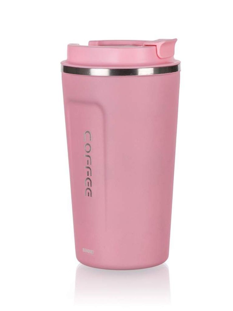 BANKETT Thermobecher Reisen KUNST 450 ml, rosa
