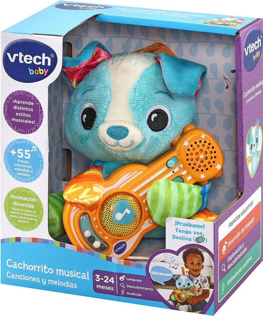 Peluche Musicale Bébé VTech Chiot Éveil - Jouet Interactif 3 Mois ESP