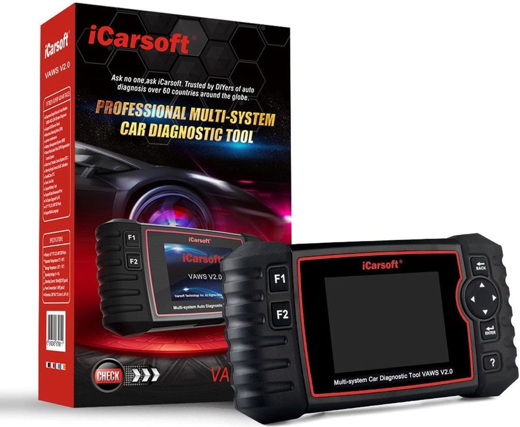 DIAGNOSEGERÄT iCARSOFT VAWS V2.0 für VW AUDI SEAT SKODA OBD Scanner + Service