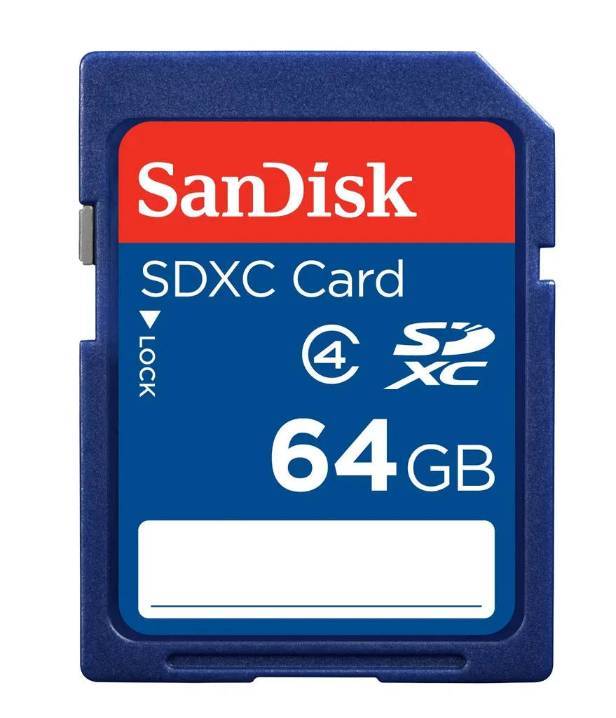 Carte mémoire SDXC SanDisk 64 Go pour éviter la saturation de données