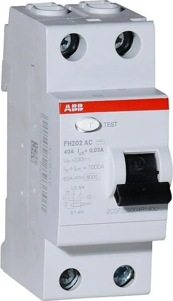Protection différentielle 25A 30mA FH202 AC pour mise aux normes NF C 15-100