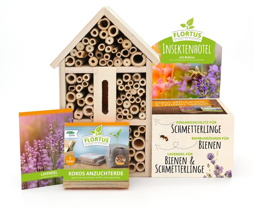 Artikelbild 1 von 'Insektenhotel Lavendel' aus der Kategorie Insektenhotels