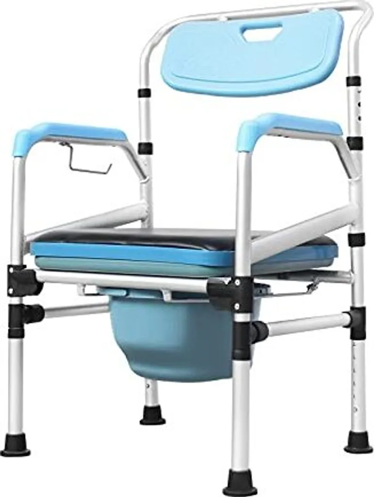 Chaise de toilette CEEDIR réglable avec seau et accoudoirs confort