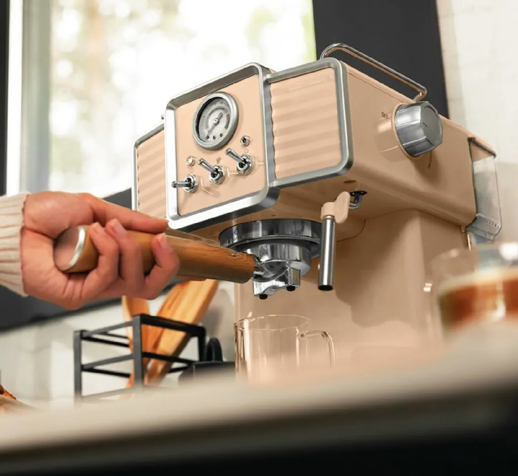 Machine à café espresso manuelle Power 20 Tradizionale dorée 1.5L