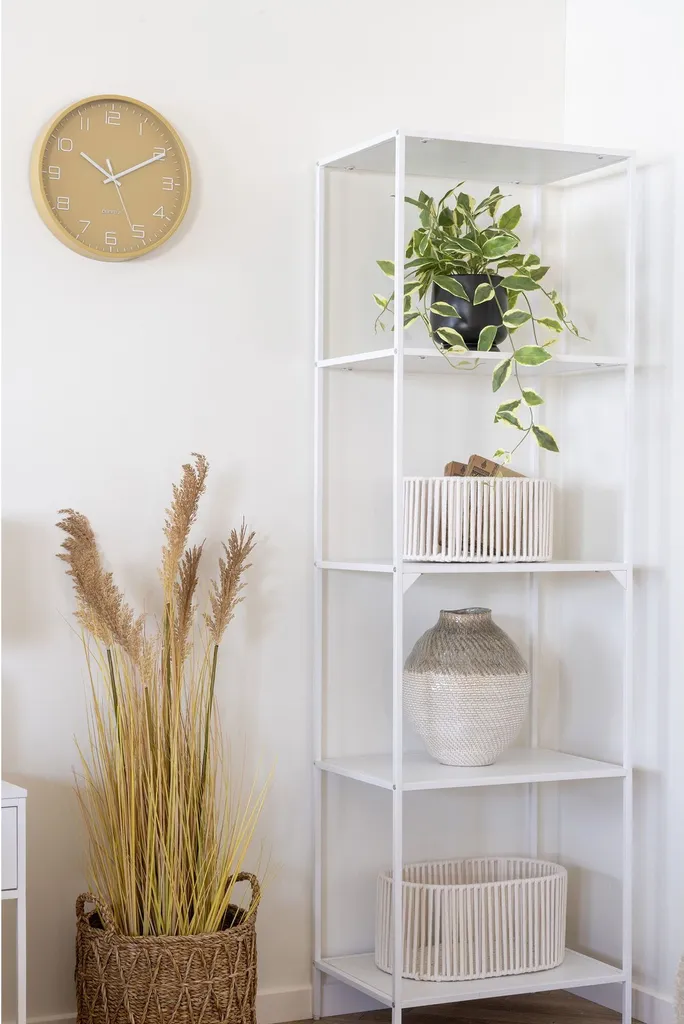 Horloge murale Rosolini ocre Ø30cm silencieuse au design moderne - 3