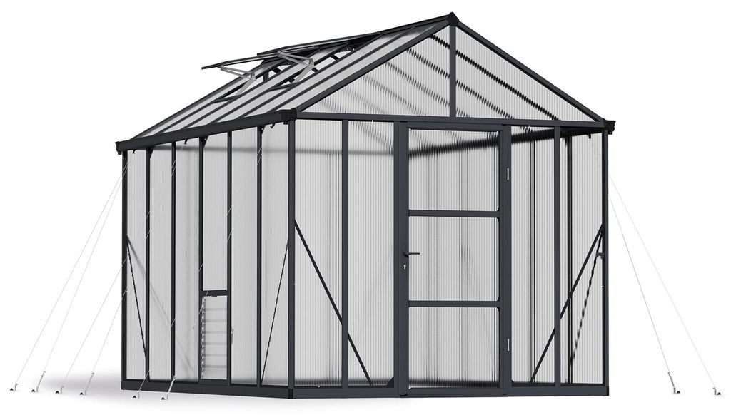 Palram - Canopia Aluminium Gewächshaus Glory 46 Anthrazit Produktbild 