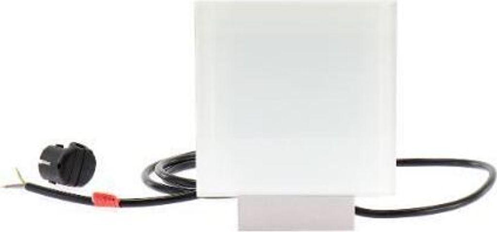 WIPO Design-Energiebox PowerQuad Edelstahl 3xSteckdosen 2xUSB, Glas weiß