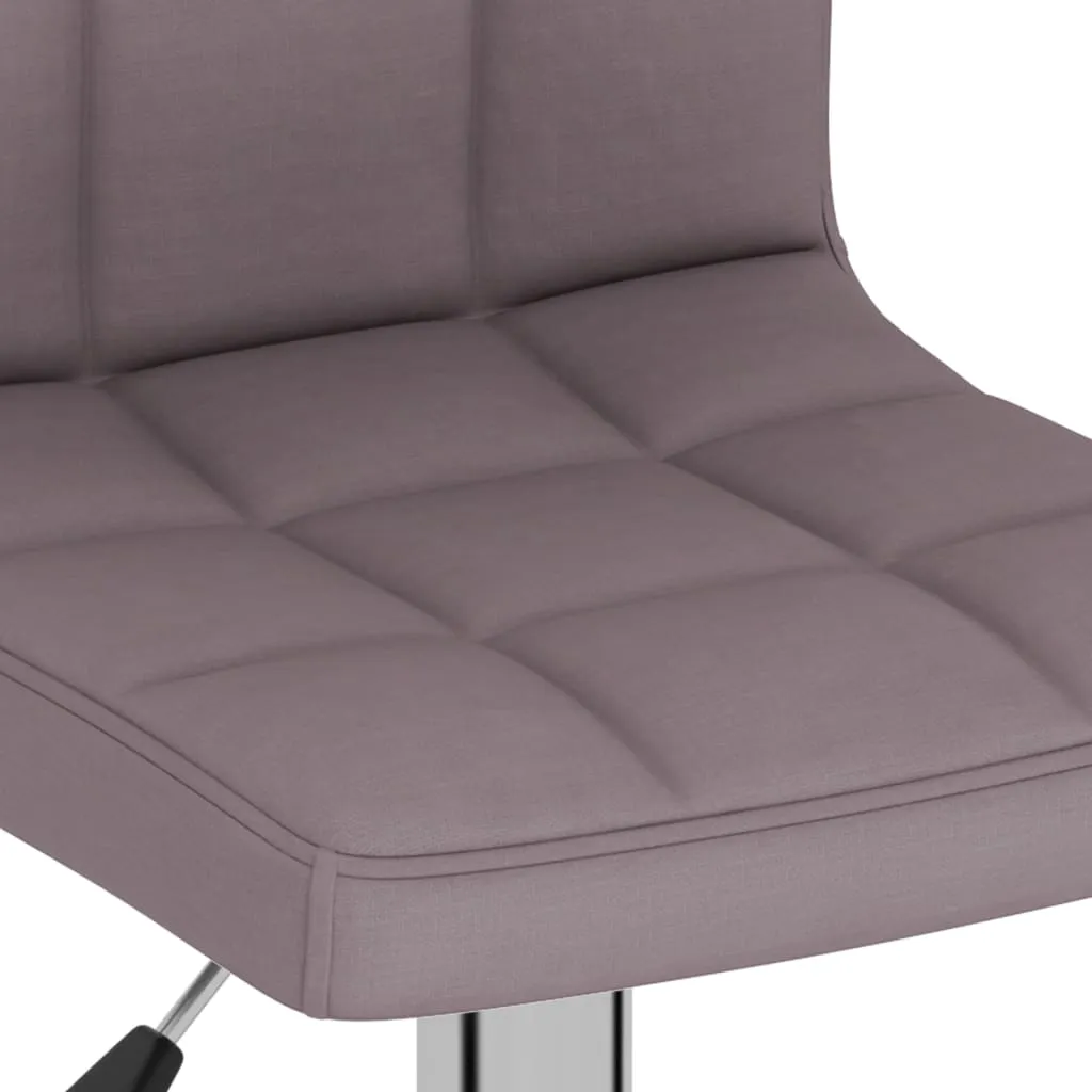 vidaXL Coppia Sgabelli Bar Tessuto Tortora | Design Moderno Girevole - 9