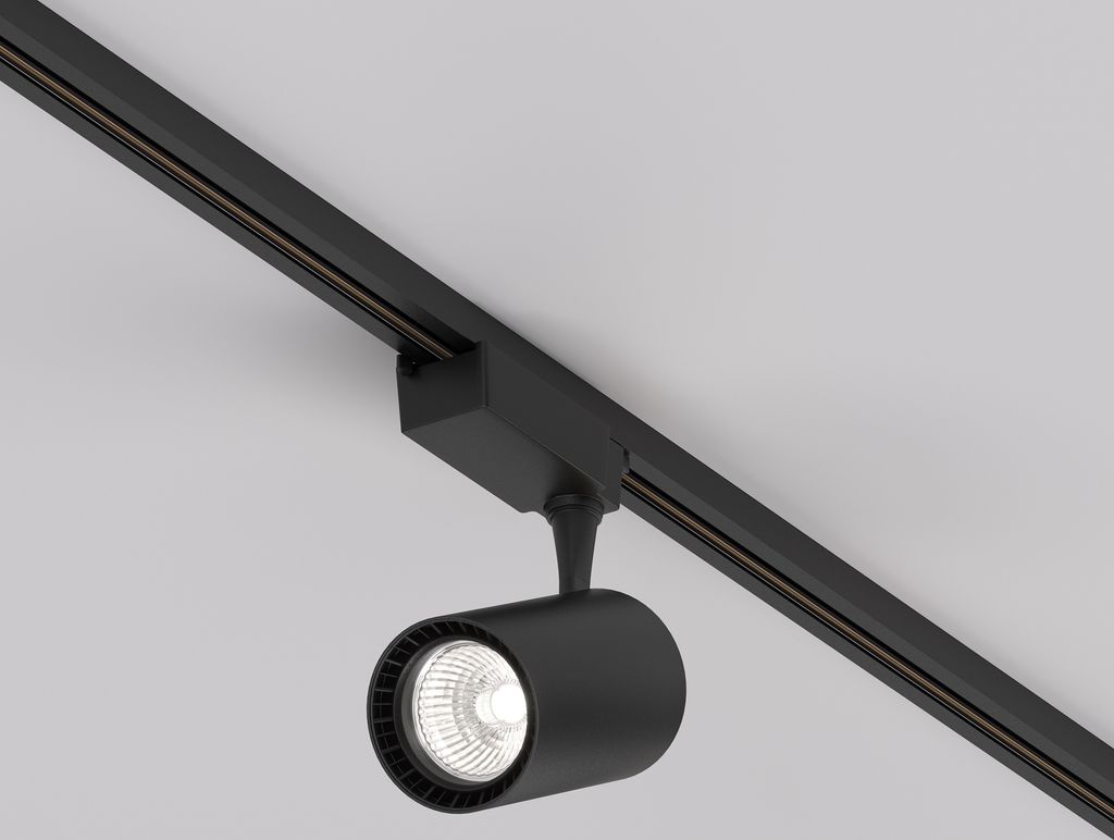 Maytoni Strahler für einphasiges Stromschienensystem UNITY Vuoro LED incl. Schwarz aus Aluminum 26W für Küche, Schlafzimmer, Wohnzimmer, Esszimm...