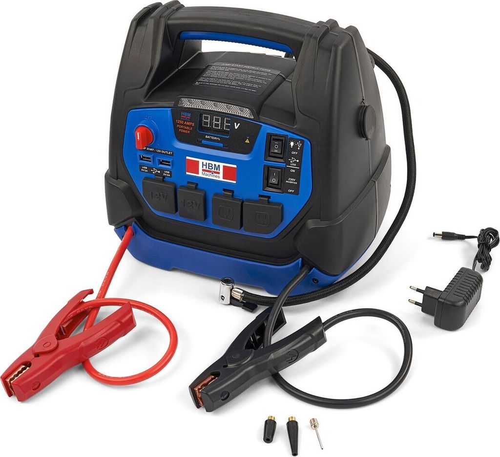 HBM Starthilfegerät, Batterieverstärker, 12/230 Volt, 21 Ah Produktbild 