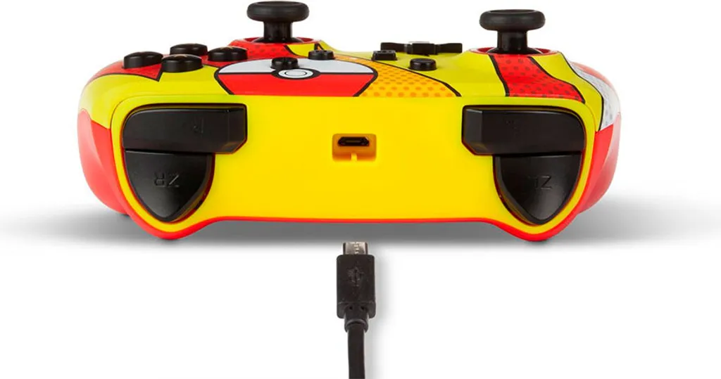 Manette Switch Pikachu Pop Art avec Boutons Arrière Programmables
