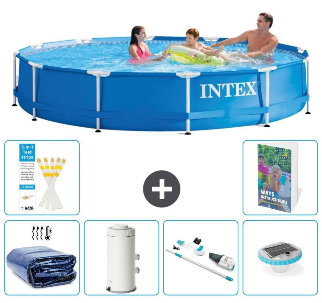 Frame Pool Rund - 366x76 cm - 7-teilig S30