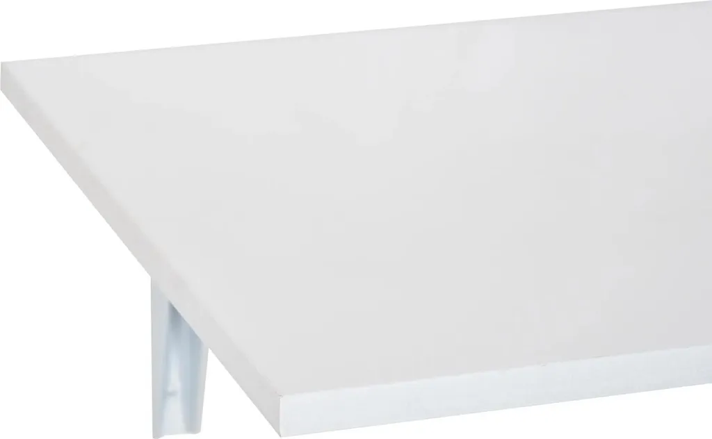 Bureau mural rabattable blanc en bois composite pour petit espace 60cm - 9