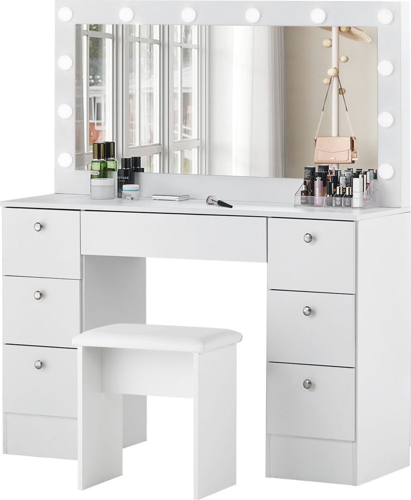 Coiffeuse CLIPOP, ensemble de coiffeuses avec éclairage Image du produit 