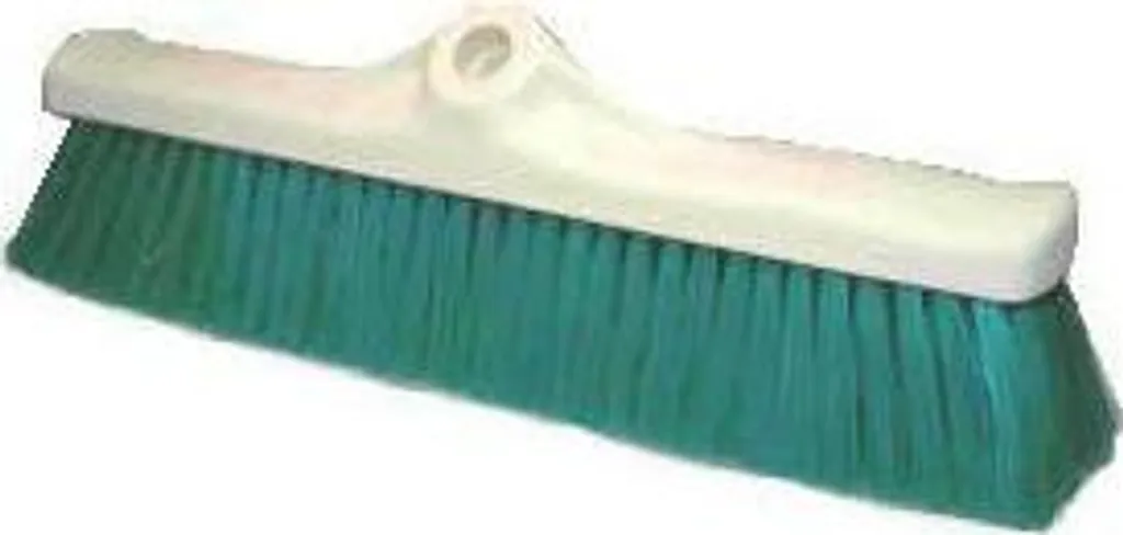 Scopa da Giardino 40 cm Verde Plastica - Ideale per Foglie e Vialetti