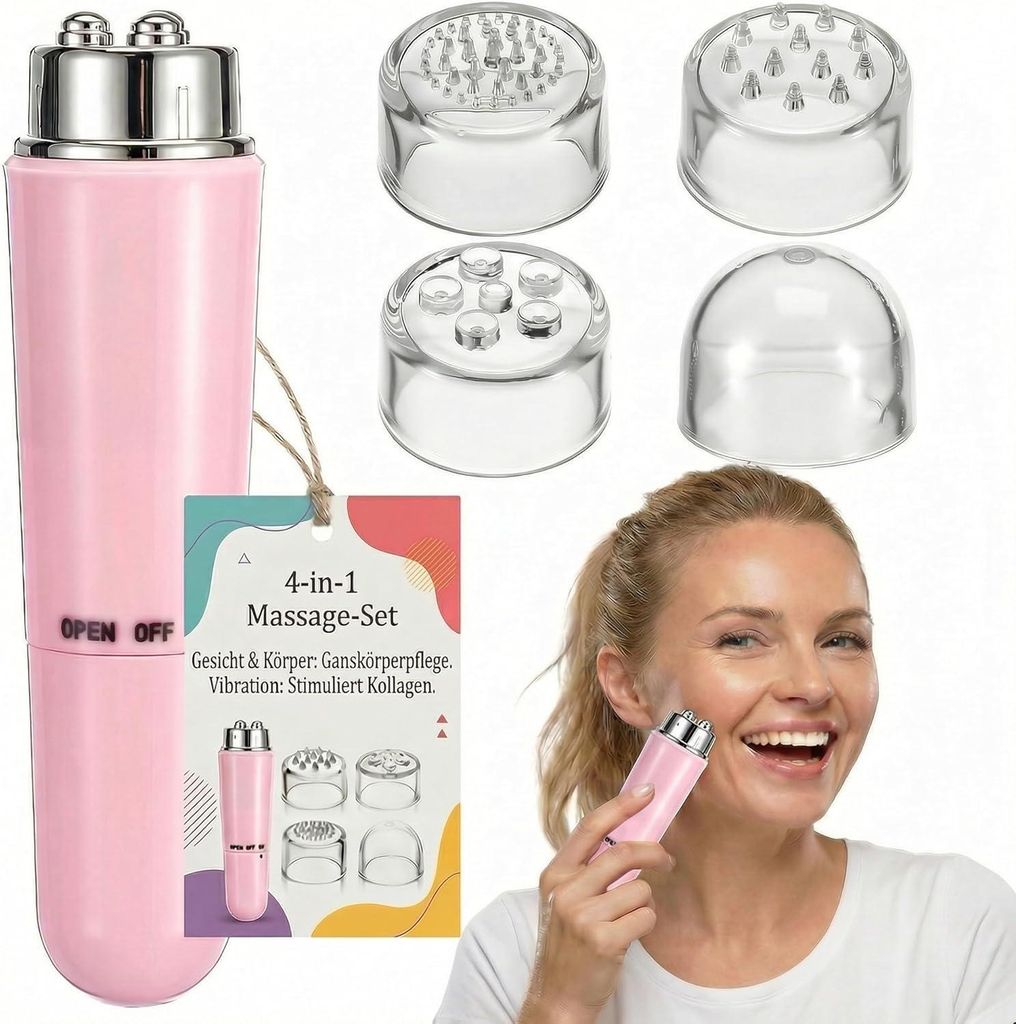 Elektrische Gesichtsmassagegerät, Akupressur Massagegerät Mini- Electric- Akkupressur für Schmerzlinderung Muskeln, Anti-Aging & Hautverjüngung