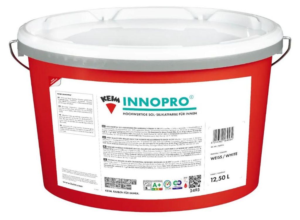 KEIM Innopro hochwertige Sol-Silikatfarbe Innenfarbe G4 – Produktbild 