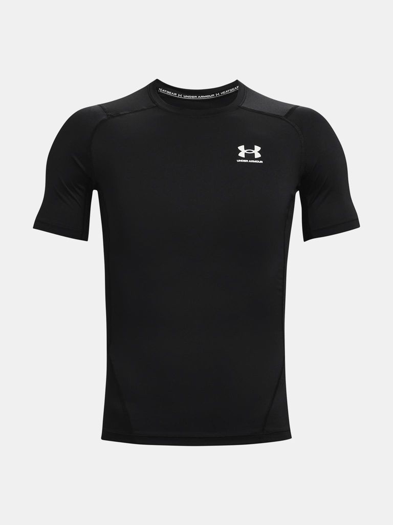 Under Armour Men's HeatGear Armour Short Sleeve Black/White XS Fitness T-Shirt