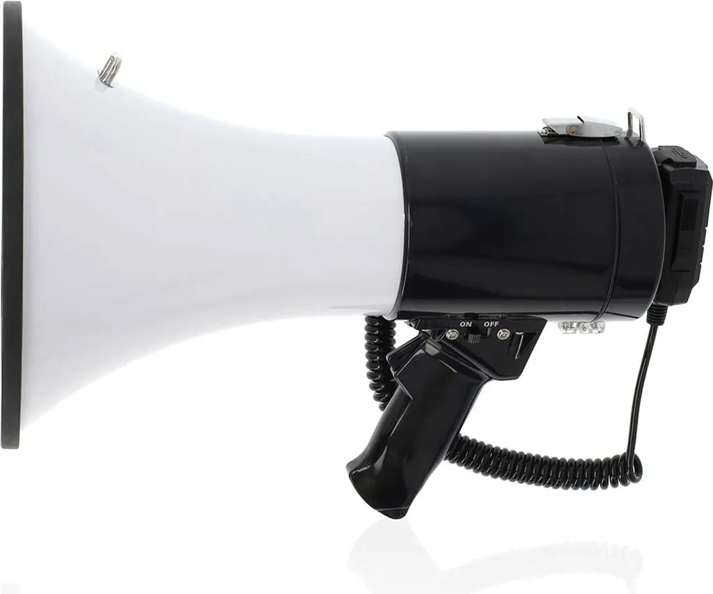Megaphone Nedis 1500m Recording 120dB Black/White