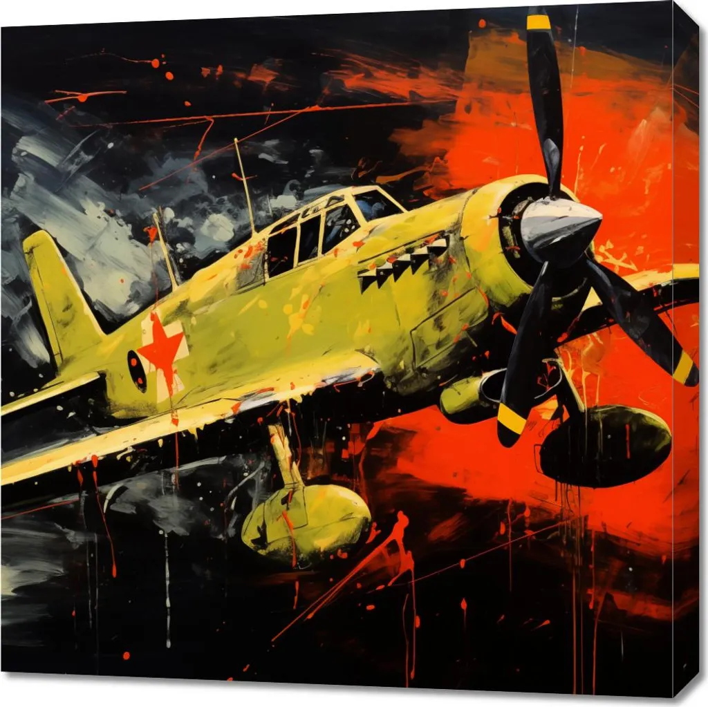 Quadro 70x70 cm Colorato Volo - Stampa su Tela Moderna per Soggiorno