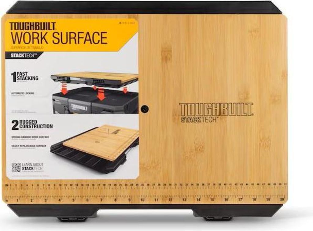 Plan de travail en bambou Toughbuilt STACKTECH TB-B1-A-10 Image du produit 