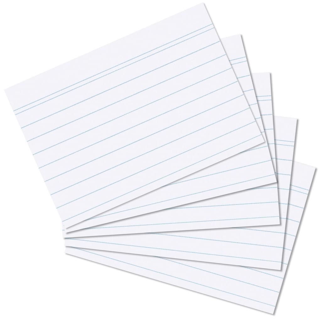 Herlitz Karteikarte  A7 liniert weiß           100er Immagine del prodotto 