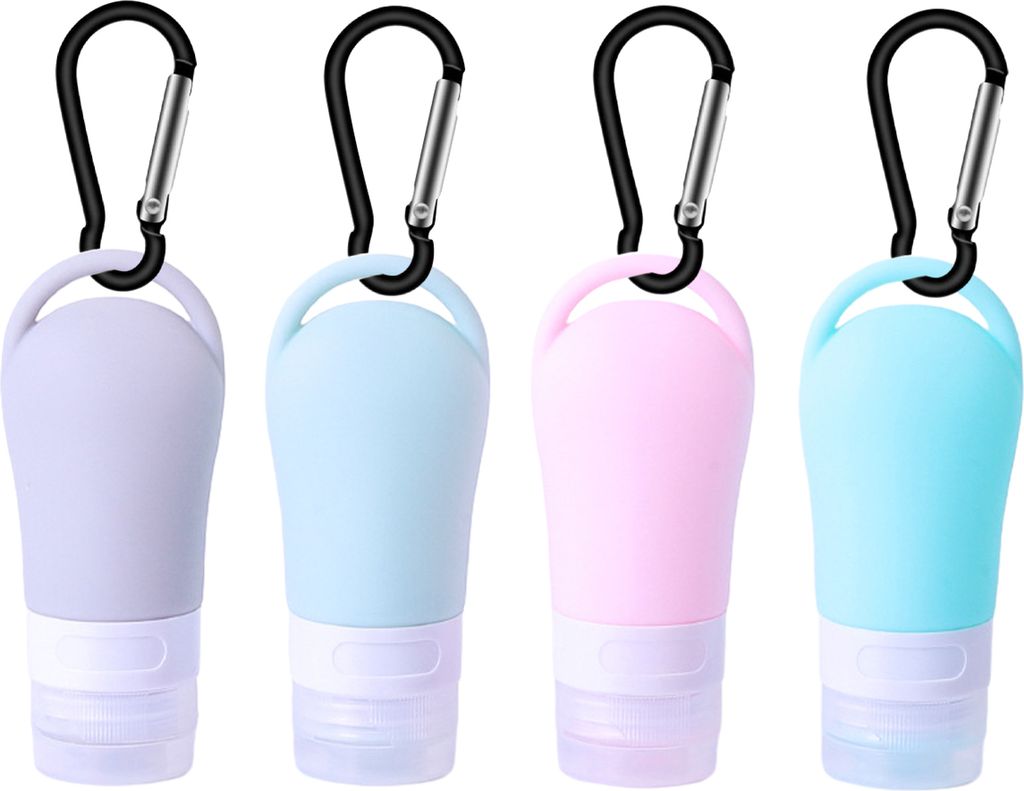 Silikon Reiseflaschen Set Reiseflaschen zum Befüllen, Leer Reiseset,(60 ML)