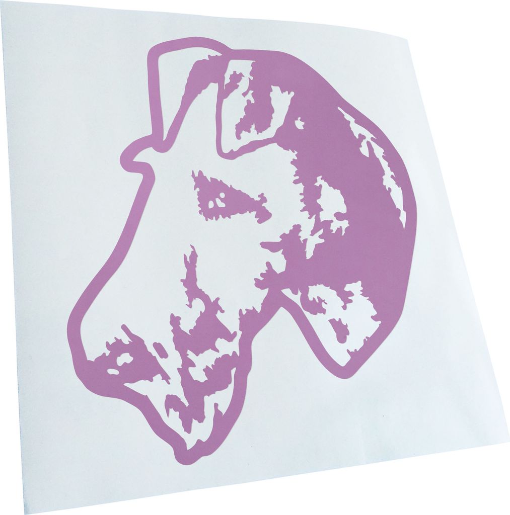 Kiwistar - Autoaufkleber - Irish Terrier Hund - Flieder - 60x55cm - Aufkleber für Auto, Laptop, Fahrrad, LKW, Motorrad Mehrfarbig JDM Decal Racing