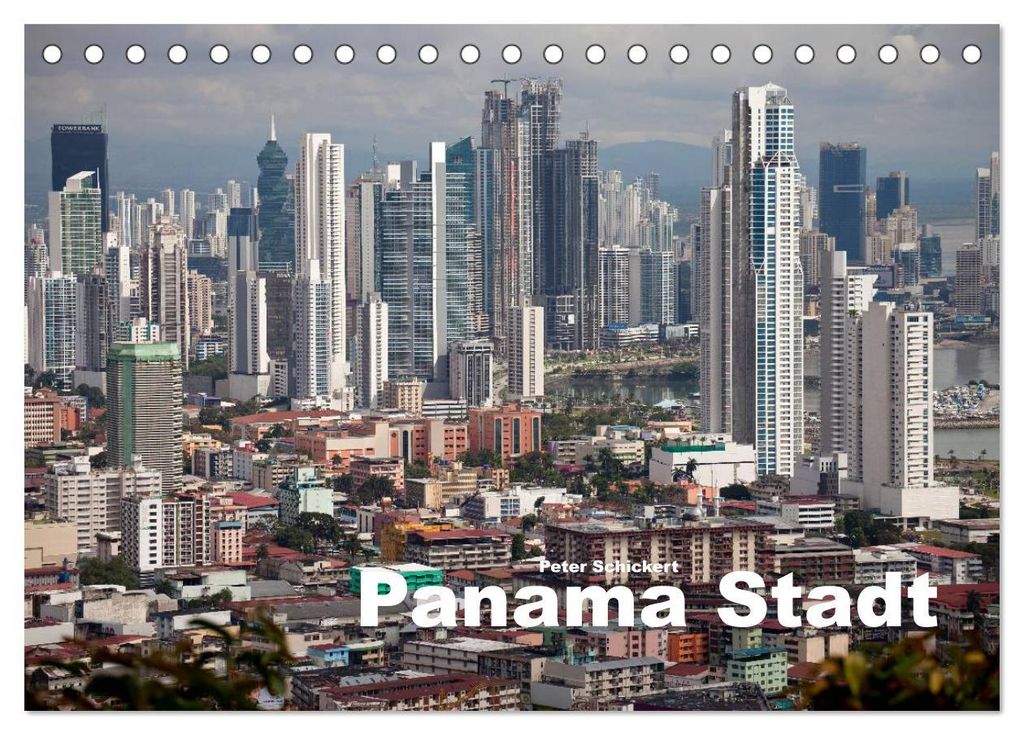Panama Stadt (Tischkalender 2027 DIN A5 quer), CALVENDO Monatskalender