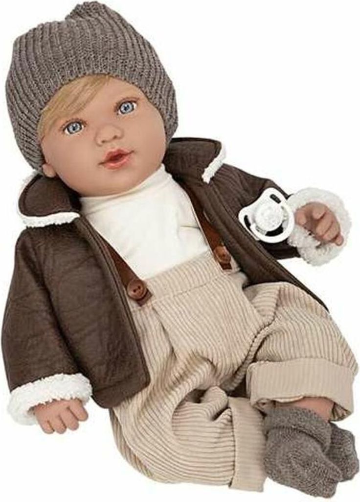 Baby-Puppe Arias Elegannce Iria Braun Grau 45 cm Produktbild 
