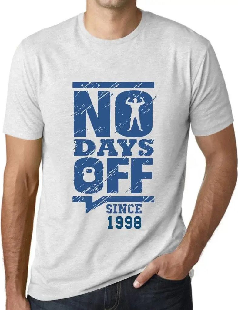 Herren Grafik T-Shirt Keine freien Tage seit 1998 – No Days Off Since 1998 – Geschenk 26. Geburtstag Jahrestag 26 Jahre Jubiläum 26 Jährige Mann