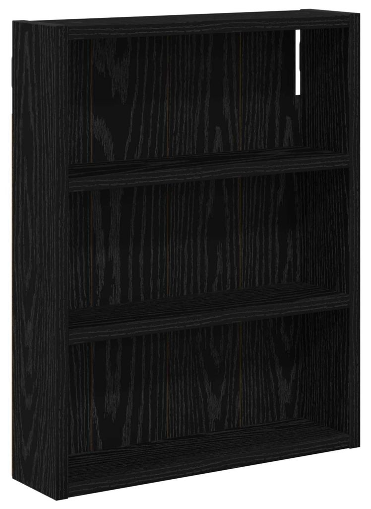 Badezimmer-Wandschrank mit Regal Schwarze Eiche 40 x 10 x 50 cm
