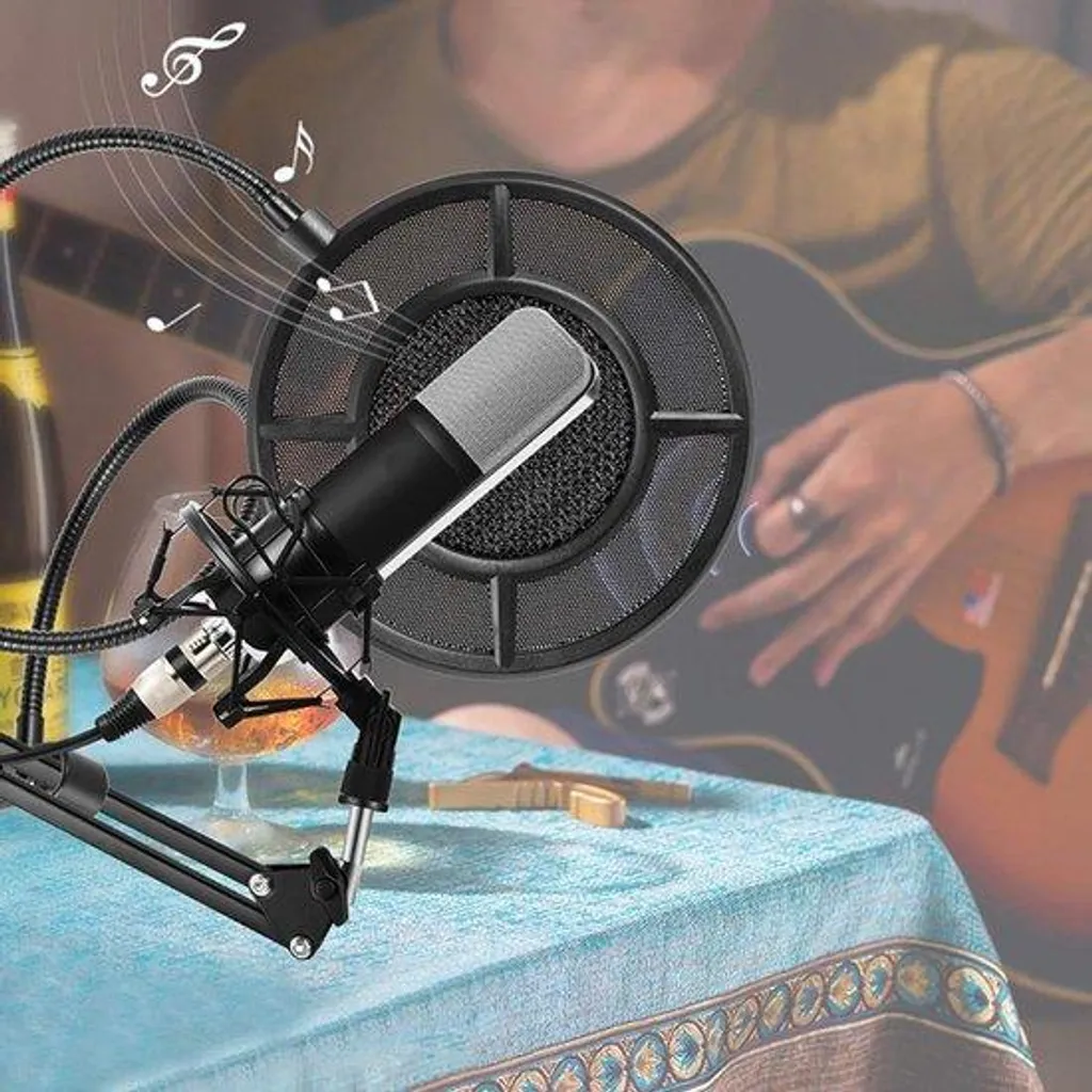 Filtre anti-pop métallique avec col de cygne pour micro de studio Pro