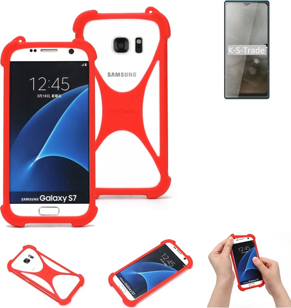 K-S-Trade Handy-Hülle kompatibel mit Cubot P50 Schutz-Hülle Bumper Silikon Schutz Hülle Cover Case Silikoncase Silikonbumper TPU Softcase