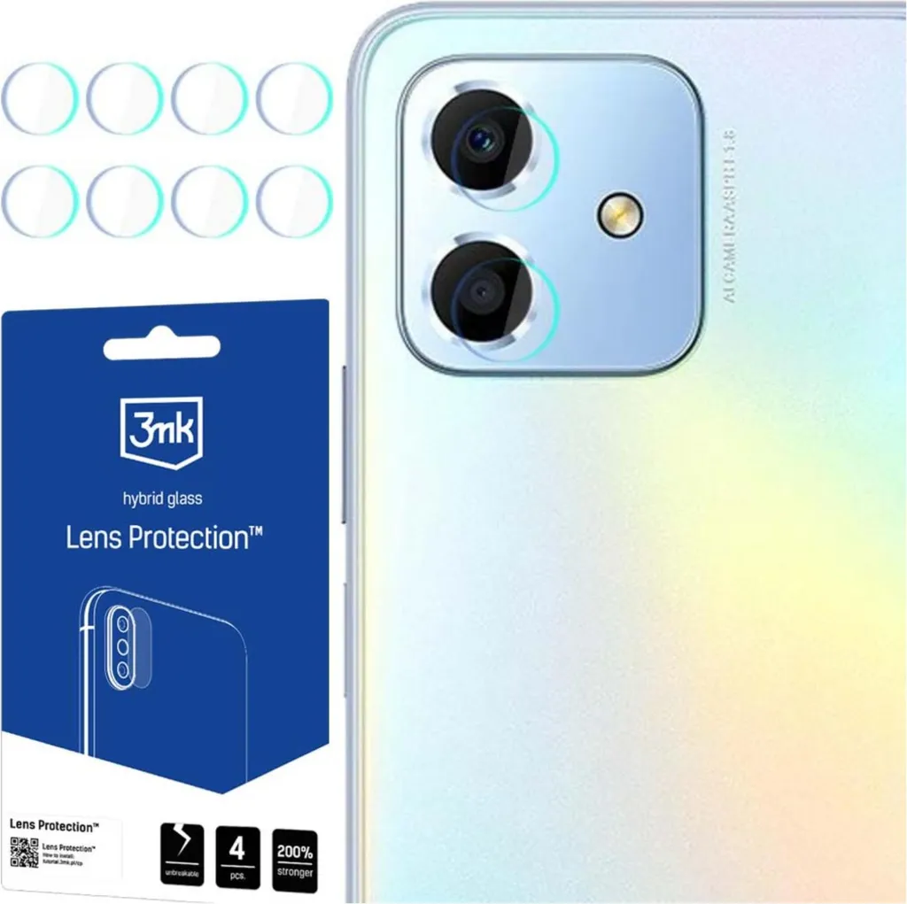 4x Vetro Temperato per Fotocamera Honor Play 6C - Protezione 3mk Permatoma KP22735