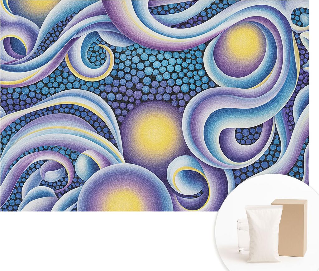Fototapete - Wandbilder für Wohnzimmer - 152x104 cm - Dekorative Wandfolie - Modernes Design für Wanddekoration - Tapeten für Innenräume - Bunt...