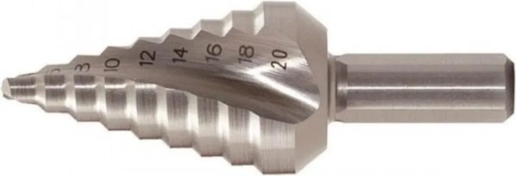 KS TOOLS 330.2372 Trapano a Gradino HSS 4-20mm | Punta Corta Professionale