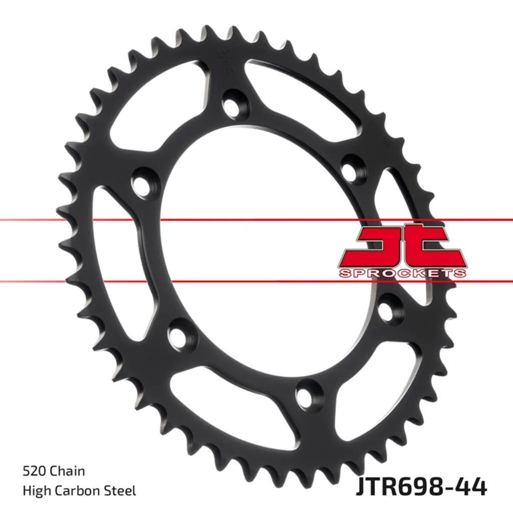 Pignon Kettenrad 44Z 520 SW couronne de transmission moto noire