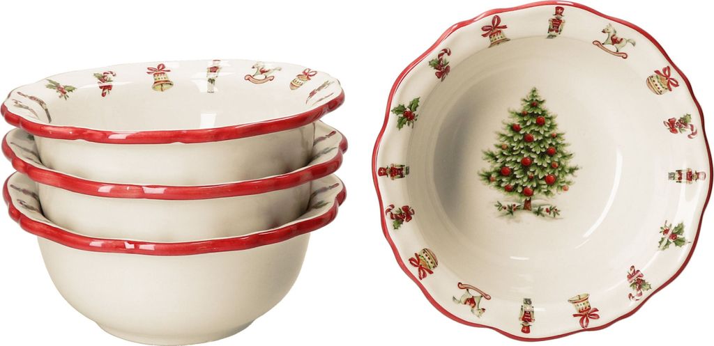 4x Maestro Natale miska Ø17,5cm 470ml Keramická miska na Obrázek produktu