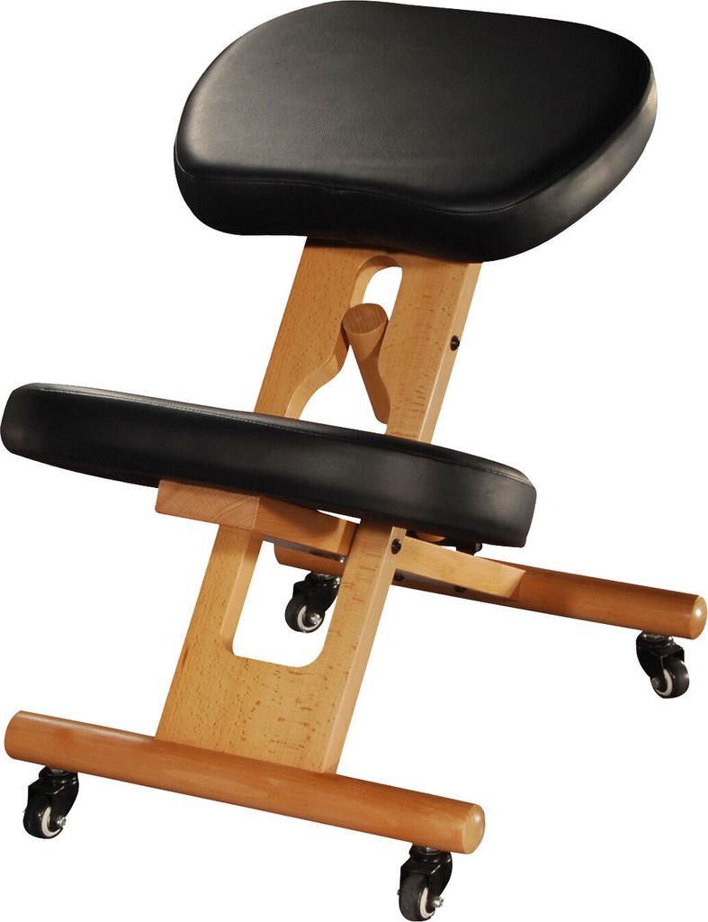Ergonomischer Kniestuhl schwarz Produktbild 