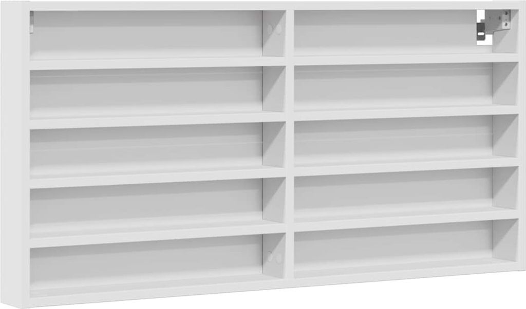 vidaXL Vitrína biela 100x8,5x50 cm Materiál na báze dreva Obrázok produktu 
