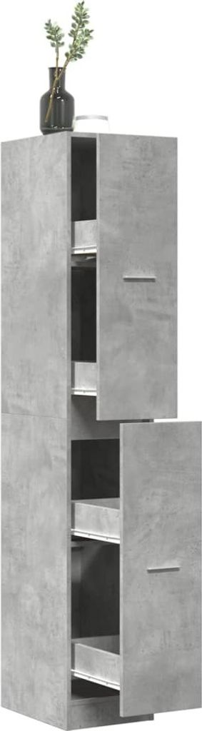 "im Sonderangebot"Apothekerschrank Betongrau 30x41x174,5cm Holzwerkstoff Promotion596355 - Kommoden