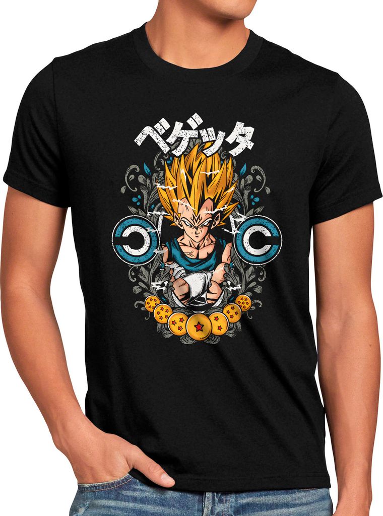 style3 Saiyan Prince Herren T-Shirt super dragon saiyan z gt