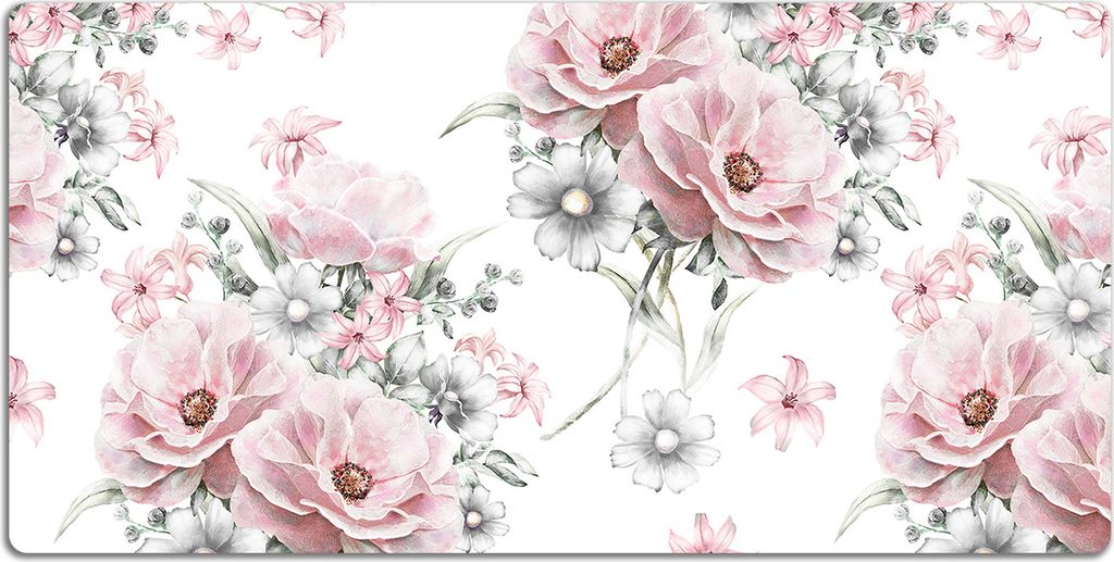 Schreibtischmatte Tischunterlage 120x60 cm Mauspad - Blumen Produktbild 