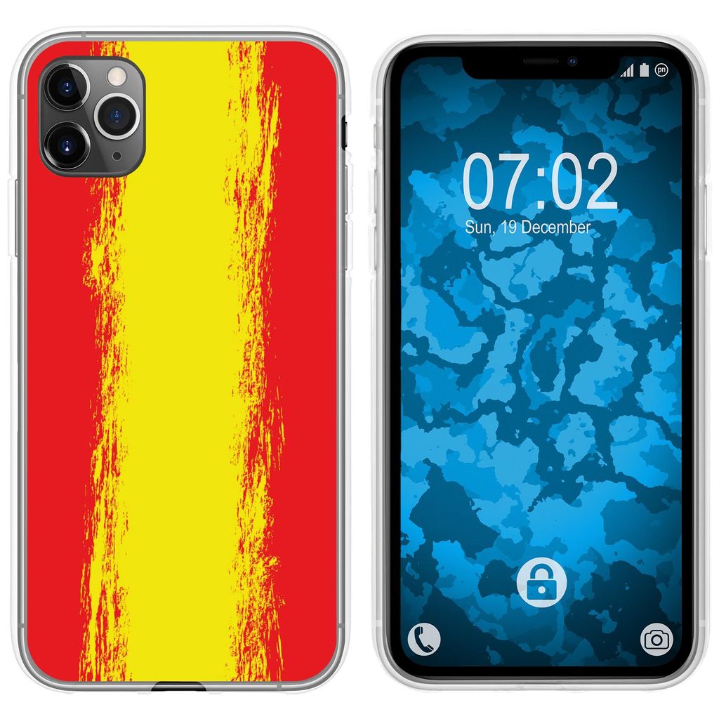 PhoneNatic Case kompatibel mit Apple iPhone 11 Pro Max Silikon-Hülle WM Spanien M11