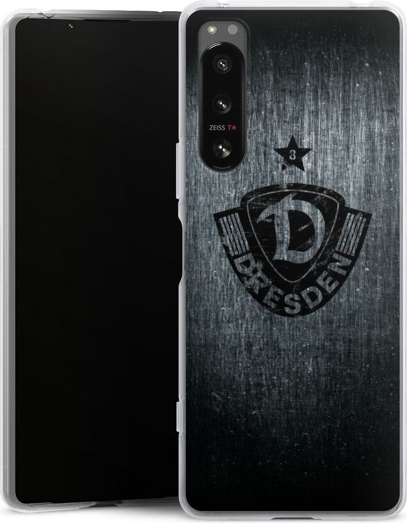 DeinDesign Handyhülle für Sony Xperia 5 IV Silikon Hülle Case Smartphone Schutzhülle Offizielles Lizenzprodukt SG Dynamo Dresden Vintage