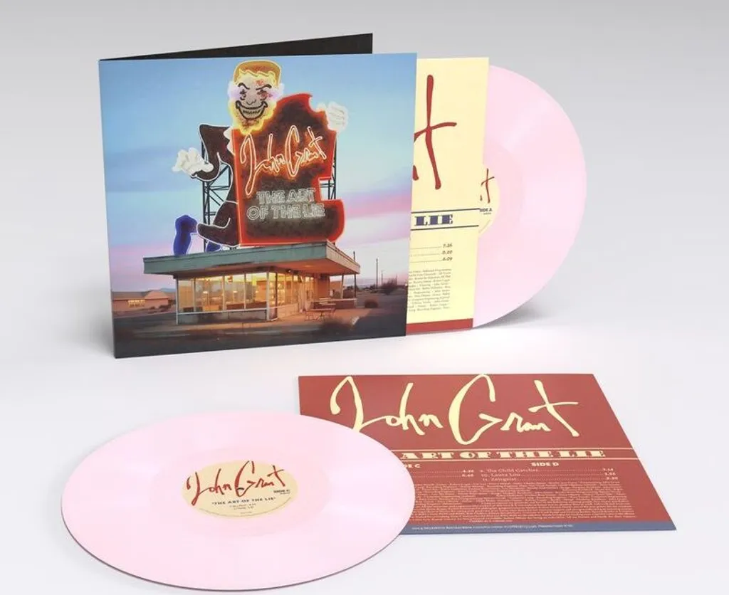 John Grant The Art Of The Lie Vinyle Rose LP Rare Édition de Collection