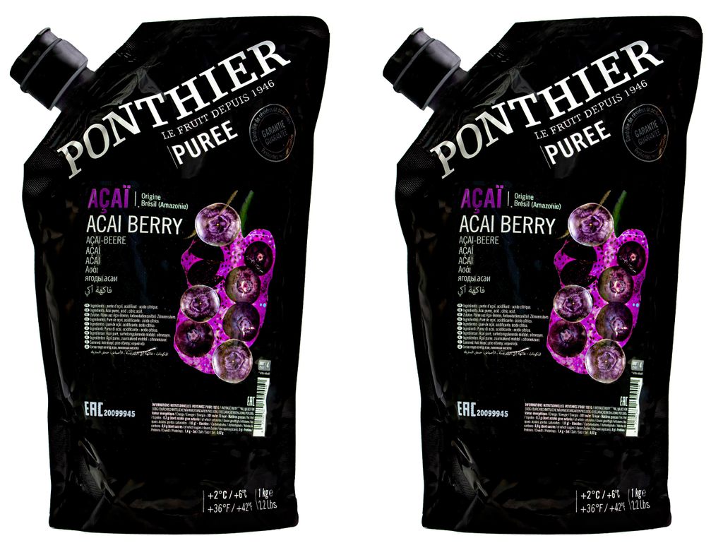 Ponthier ACAI-BEERE-Frucht-PÜREE 2x 1KG Produktbild 